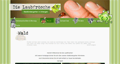 Desktop Screenshot of die-laubfroesche.net